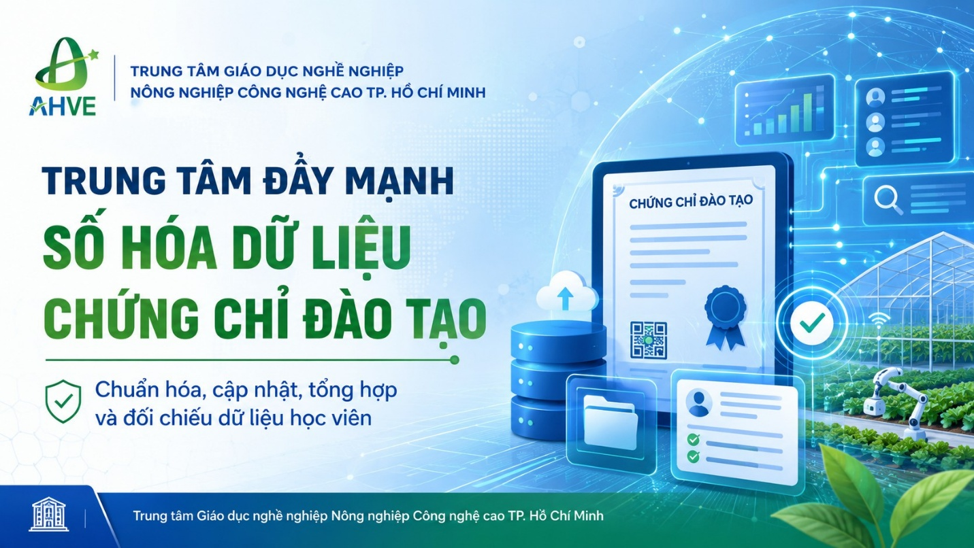 SỐ HÓA DỮ LIỆU CHỨNG CHỈ ĐÀO TẠO